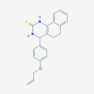 4-(4-prop-2-enoxyphenyl)-3,4,5,6-tetrahydro-1H-benzo[h]quinazoline-2-thione