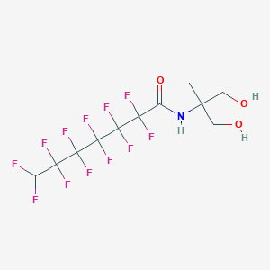 molecular formula C11H11F12NO3 B10950872 N-(1,3-dihydroxy-2-methylpropan-2-yl)-2,2,3,3,4,4,5,5,6,6,7,7-dodecafluoroheptanamide 