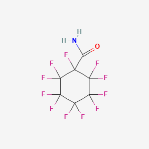 molecular formula C7H2F11NO B10950873 1,2,2,3,3,4,4,5,5,6,6-Undecafluorocyclohexanecarboxamide 