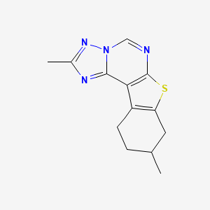 2,9-Dimethyl-8,9,10,11-tetrahydro[1]benzothieno[3,2-e][1,2,4]triazolo[1,5-c]pyrimidine