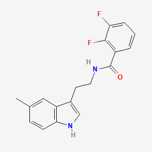 molecular formula C18H16F2N2O B10951034 2,3-difluoro-N-[2-(5-methyl-1H-indol-3-yl)ethyl]benzamide 