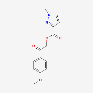 2-(4-methoxyphenyl)-2-oxoethyl 1-methyl-1H-pyrazole-3-carboxylate