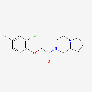 molecular formula C15H18Cl2N2O2 B10951053 2-(2,4-dichlorophenoxy)-1-(hexahydropyrrolo[1,2-a]pyrazin-2(1H)-yl)ethanone 