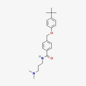 4-[(4-tert-butylphenoxy)methyl]-N-[3-(dimethylamino)propyl]benzamide