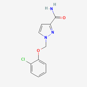 1-[(2-chlorophenoxy)methyl]-1H-pyrazole-3-carboxamide