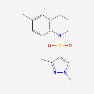 1-[(1,3-dimethyl-1H-pyrazol-4-yl)sulfonyl]-6-methyl-1,2,3,4-tetrahydroquinoline