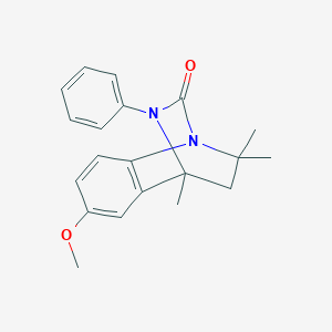 6-methoxy-2,2,4-trimethyl-9-phenyl-3,4-dihydro-2H-4,1-(epiminomethano)quinolin-10-one