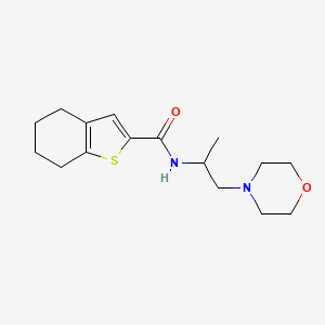 N-[1-(morpholin-4-yl)propan-2-yl]-4,5,6,7-tetrahydro-1-benzothiophene-2-carboxamide