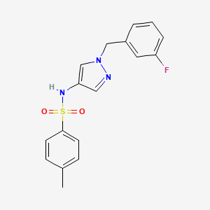 N-[1-(3-fluorobenzyl)-1H-pyrazol-4-yl]-4-methylbenzenesulfonamide