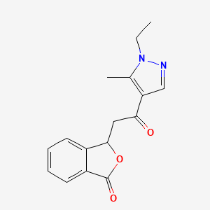 3-[2-(1-ethyl-5-methyl-1H-pyrazol-4-yl)-2-oxoethyl]-2-benzofuran-1(3H)-one