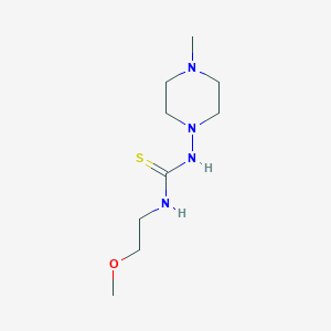 molecular formula C9H20N4OS B10951184 1-(2-Methoxyethyl)-3-(4-methylpiperazin-1-yl)thiourea 