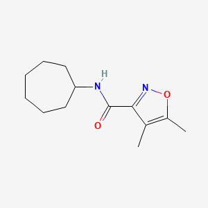 N-cycloheptyl-4,5-dimethyl-1,2-oxazole-3-carboxamide