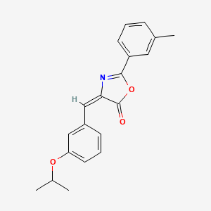 (4E)-2-(3-methylphenyl)-4-[3-(propan-2-yloxy)benzylidene]-1,3-oxazol-5(4H)-one