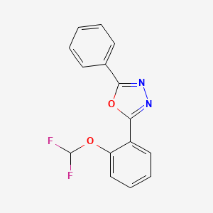 2-[2-(Difluoromethoxy)phenyl]-5-phenyl-1,3,4-oxadiazole