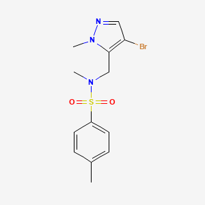 N-[(4-bromo-1-methyl-1H-pyrazol-5-yl)methyl]-N,4-dimethylbenzenesulfonamide