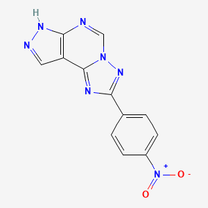 2-(4-nitrophenyl)-7H-pyrazolo[4,3-e][1,2,4]triazolo[1,5-c]pyrimidine