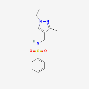 N-[(1-ethyl-3-methyl-1H-pyrazol-4-yl)methyl]-4-methylbenzenesulfonamide