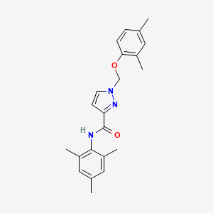 1-[(2,4-dimethylphenoxy)methyl]-N-(2,4,6-trimethylphenyl)-1H-pyrazole-3-carboxamide