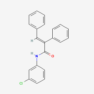 (2E)-N-(3-chlorophenyl)-2,3-diphenylprop-2-enamide