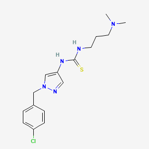 1-[1-(4-chlorobenzyl)-1H-pyrazol-4-yl]-3-[3-(dimethylamino)propyl]thiourea