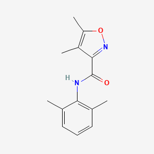 N-(2,6-dimethylphenyl)-4,5-dimethyl-1,2-oxazole-3-carboxamide