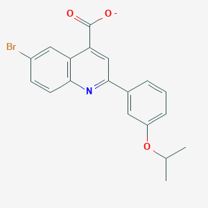 6-Bromo-2-[3-(propan-2-yloxy)phenyl]quinoline-4-carboxylate