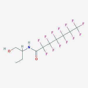 molecular formula C11H10F13NO2 B10951488 2,2,3,3,4,4,5,5,6,6,7,7,7-tridecafluoro-N-(1-hydroxybutan-2-yl)heptanamide 