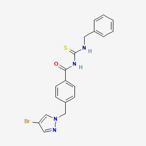 N-(benzylcarbamothioyl)-4-[(4-bromo-1H-pyrazol-1-yl)methyl]benzamide