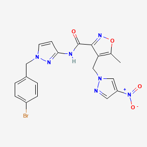 N-[1-(4-bromobenzyl)-1H-pyrazol-3-yl]-5-methyl-4-[(4-nitro-1H-pyrazol-1-yl)methyl]-3-isoxazolecarboxamide