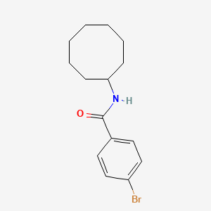 molecular formula C15H20BrNO B10951633 4-bromo-N-cyclooctylbenzamide 