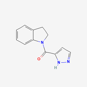 2,3-dihydro-1H-indol-1-yl(1H-pyrazol-5-yl)methanone