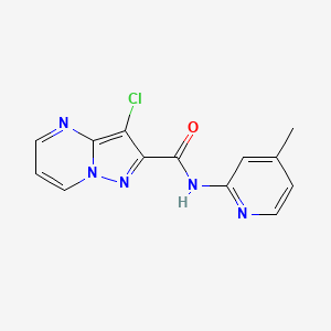 3-chloro-N-(4-methylpyridin-2-yl)pyrazolo[1,5-a]pyrimidine-2-carboxamide