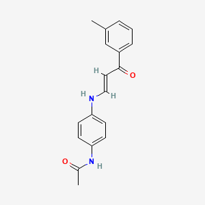 N-(4-{[(1E)-3-(3-methylphenyl)-3-oxoprop-1-en-1-yl]amino}phenyl)acetamide