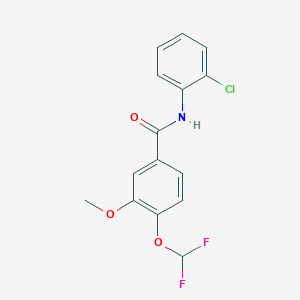 N-(2-chlorophenyl)-4-(difluoromethoxy)-3-methoxybenzamide