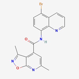 N-(5-bromoquinolin-8-yl)-3,6-dimethyl[1,2]oxazolo[5,4-b]pyridine-4-carboxamide