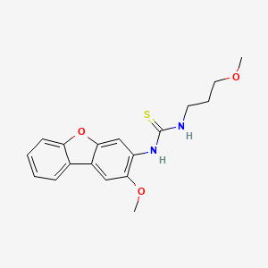 molecular formula C18H20N2O3S B10951750 1-(2-Methoxydibenzo[b,d]furan-3-yl)-3-(3-methoxypropyl)thiourea 