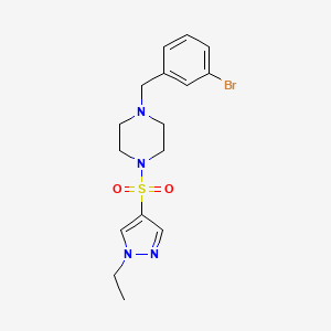 1-(3-bromobenzyl)-4-[(1-ethyl-1H-pyrazol-4-yl)sulfonyl]piperazine