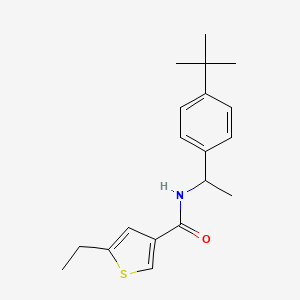 N-[1-(4-tert-butylphenyl)ethyl]-5-ethylthiophene-3-carboxamide