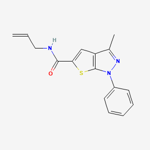 3-methyl-1-phenyl-N-(prop-2-en-1-yl)-1H-thieno[2,3-c]pyrazole-5-carboxamide