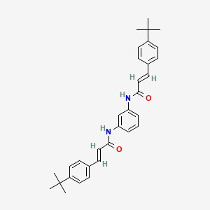 molecular formula C32H36N2O2 B10951891 (2E,2'E)-N,N'-benzene-1,3-diylbis[3-(4-tert-butylphenyl)prop-2-enamide] 