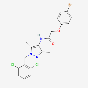 2-(4-bromophenoxy)-N-[1-(2,6-dichlorobenzyl)-3,5-dimethyl-1H-pyrazol-4-yl]acetamide