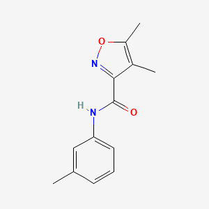 4,5-dimethyl-N-(3-methylphenyl)-1,2-oxazole-3-carboxamide