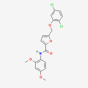 molecular formula C20H17Cl2NO5 B10952071 5-[(2,5-dichlorophenoxy)methyl]-N-(2,4-dimethoxyphenyl)furan-2-carboxamide 