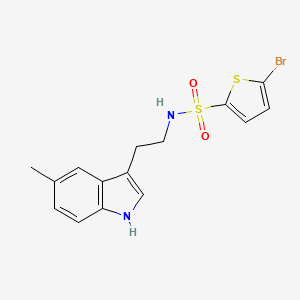 molecular formula C15H15BrN2O2S2 B10952100 5-bromo-N-[2-(5-methyl-1H-indol-3-yl)ethyl]thiophene-2-sulfonamide 