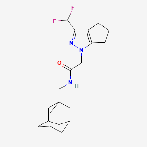 N-(1-Adamantylmethyl)-2-[3-(difluoromethyl)-5,6-dihydrocyclopenta[C]pyrazol-1(4H)-YL]acetamide