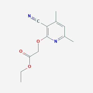 Ethyl [(3-cyano-4,6-dimethylpyridin-2-yl)oxy]acetate