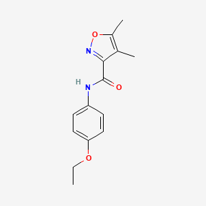 N-(4-ethoxyphenyl)-4,5-dimethyl-1,2-oxazole-3-carboxamide