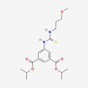 molecular formula C19H28N2O5S B10952288 Dipropan-2-yl 5-{[(3-methoxypropyl)carbamothioyl]amino}benzene-1,3-dicarboxylate 