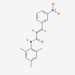 molecular formula C18H18N2O3 B10952302 (2E)-3-(3-nitrophenyl)-N-(2,4,6-trimethylphenyl)prop-2-enamide 