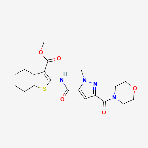 methyl 2-({[1-methyl-3-(morpholin-4-ylcarbonyl)-1H-pyrazol-5-yl]carbonyl}amino)-4,5,6,7-tetrahydro-1-benzothiophene-3-carboxylate